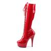 Pleaser - DELIGHT2023 Kniehoge laarzen - Rood Product image